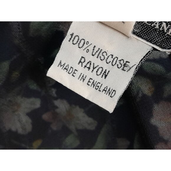 Ghost England Womens Medium Sheer Witchy Boho Etched Whimsigoth Tunic Top Black - Picture 6 of 8